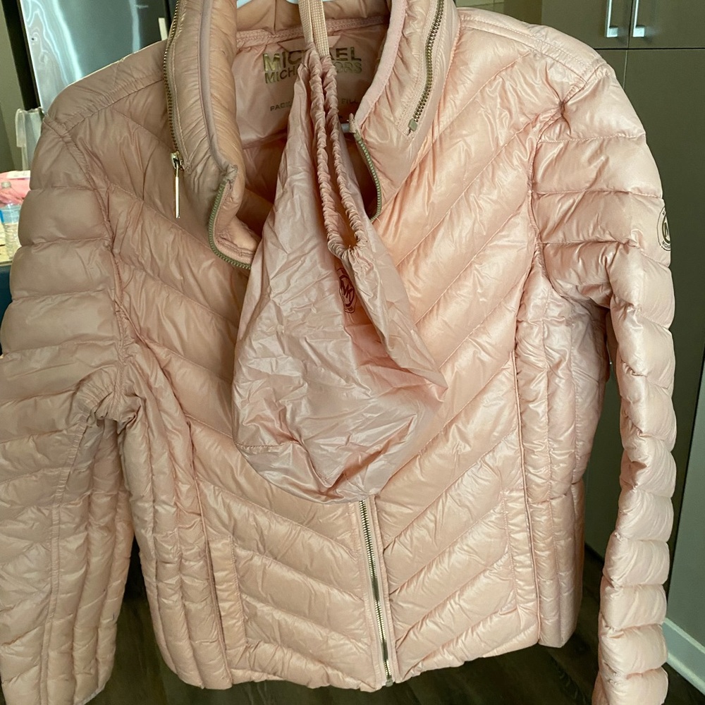 Michael Kors -Down Packable Jacket-Pink Blush Col… - image 3